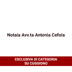 Notaia Avv.ta Antonia Cefola