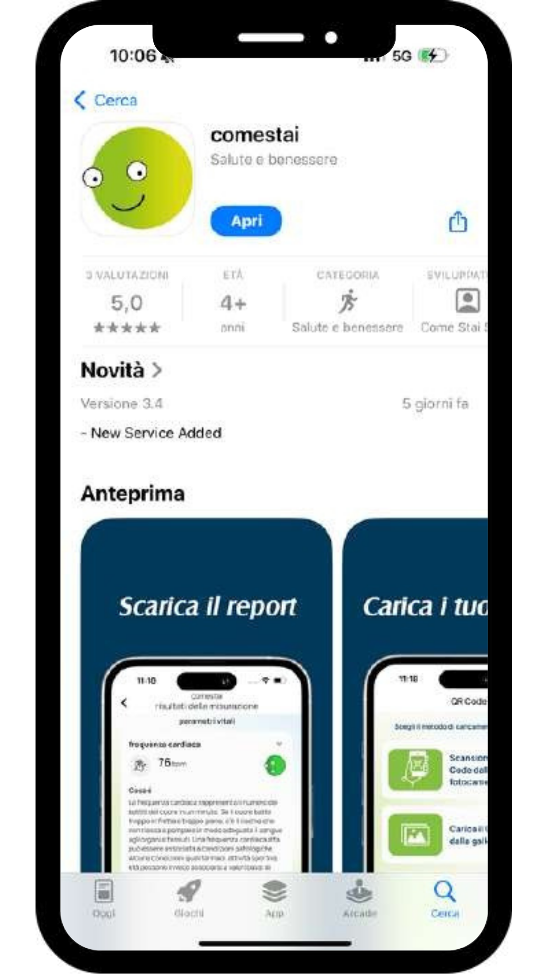 1 - Scarica l'App: App disponibile su App Store e Google Play