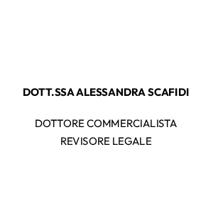 Dott.ssa Alessandra Scafidi - Dottore commercialista - Revisore legale