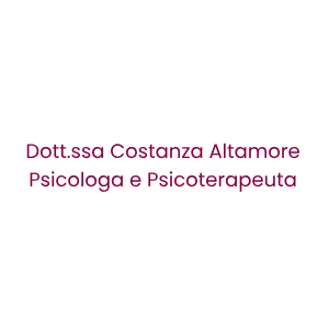 Dott.ssa Costanza Altamore - Psicologa e Psicoterapeuta
