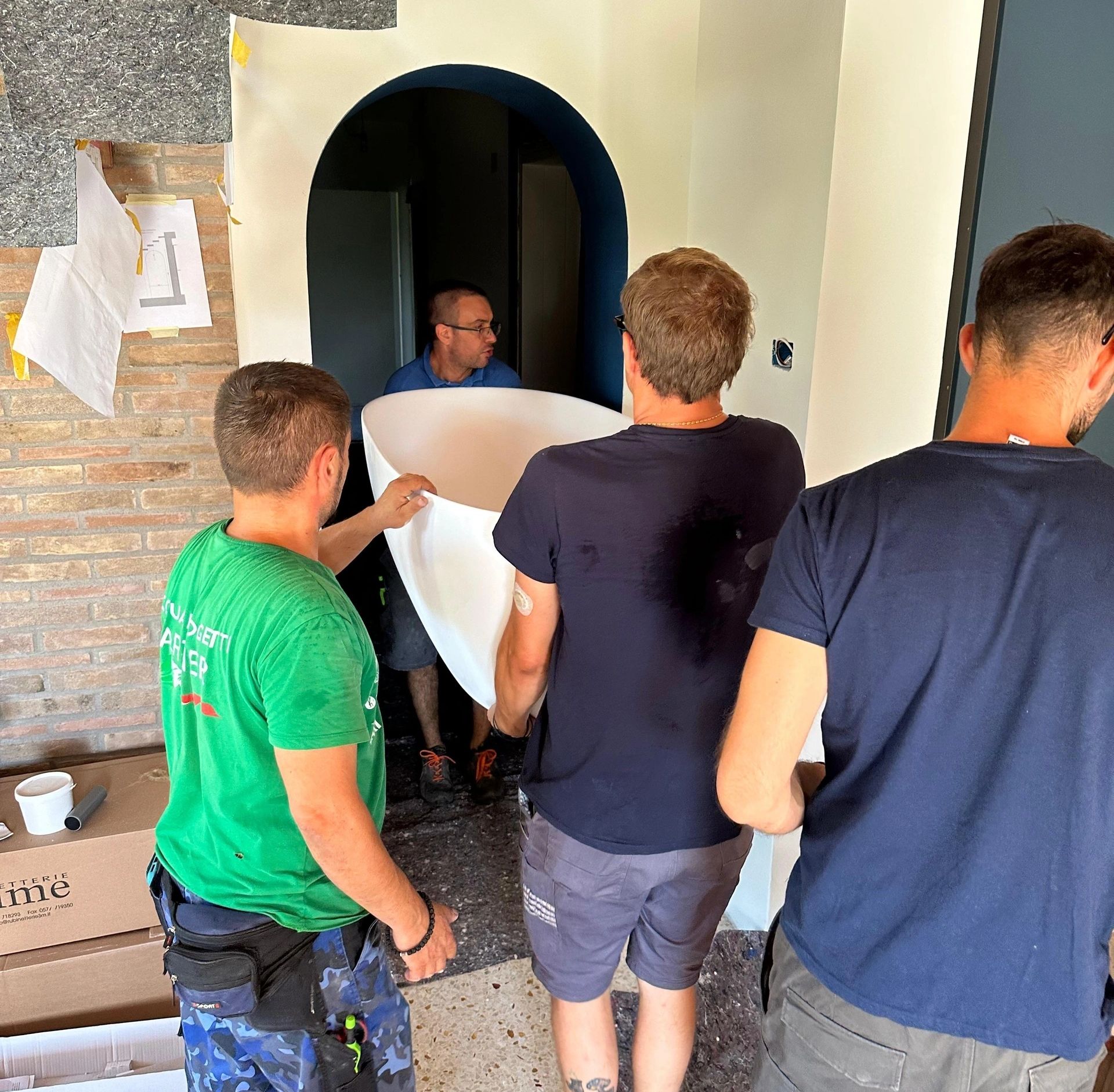 Team Idroteck al lavoro